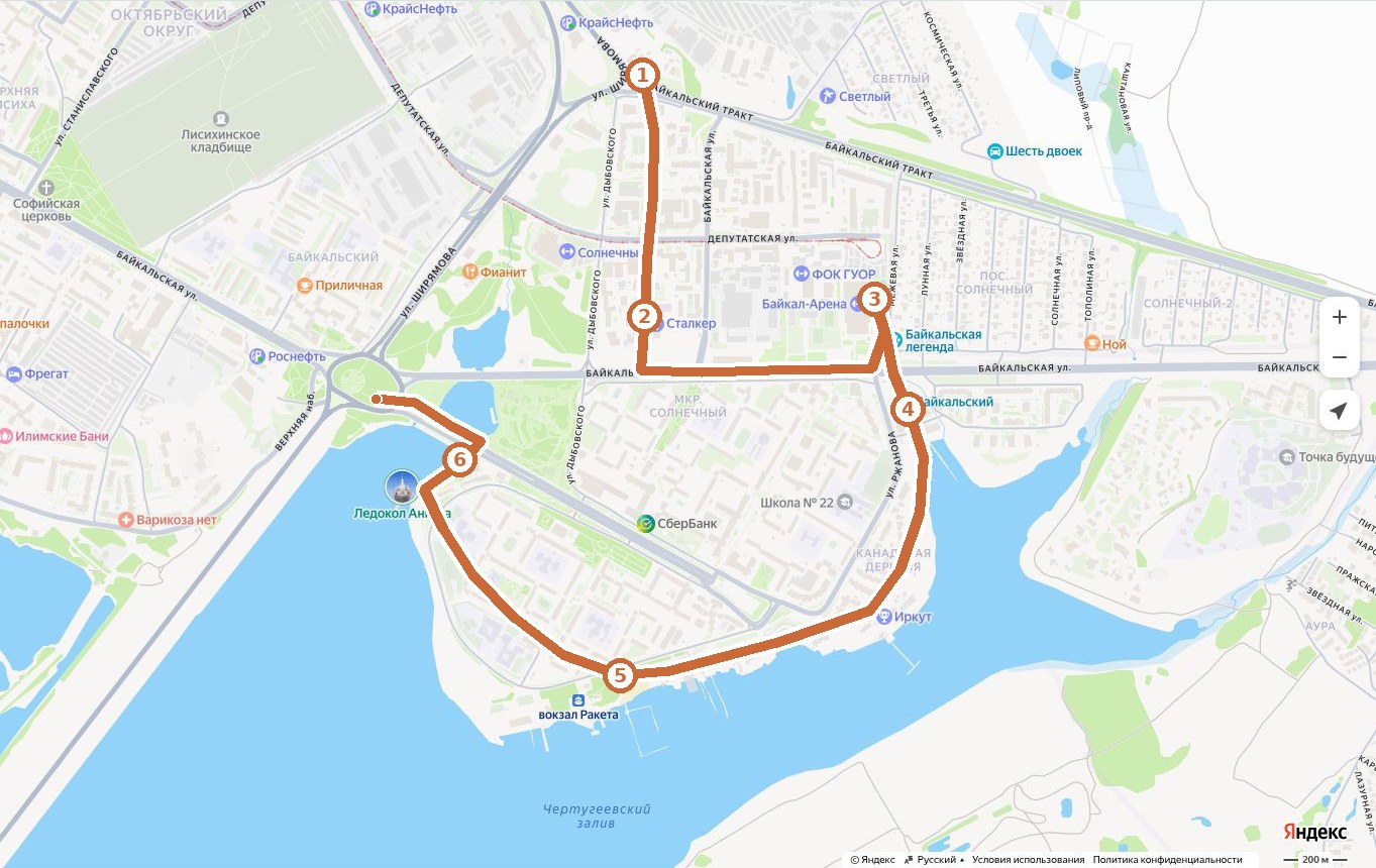 Картографическая основа Солнечного